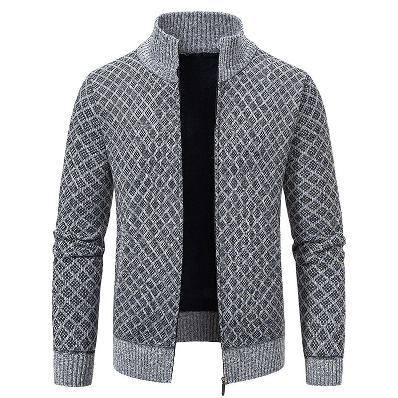 Gerald - Moderne Herren-Karojacke mit Reißverschluss