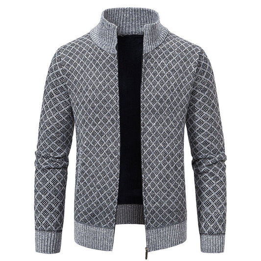 Gerald - Moderne Herren-Karojacke mit Reißverschluss
