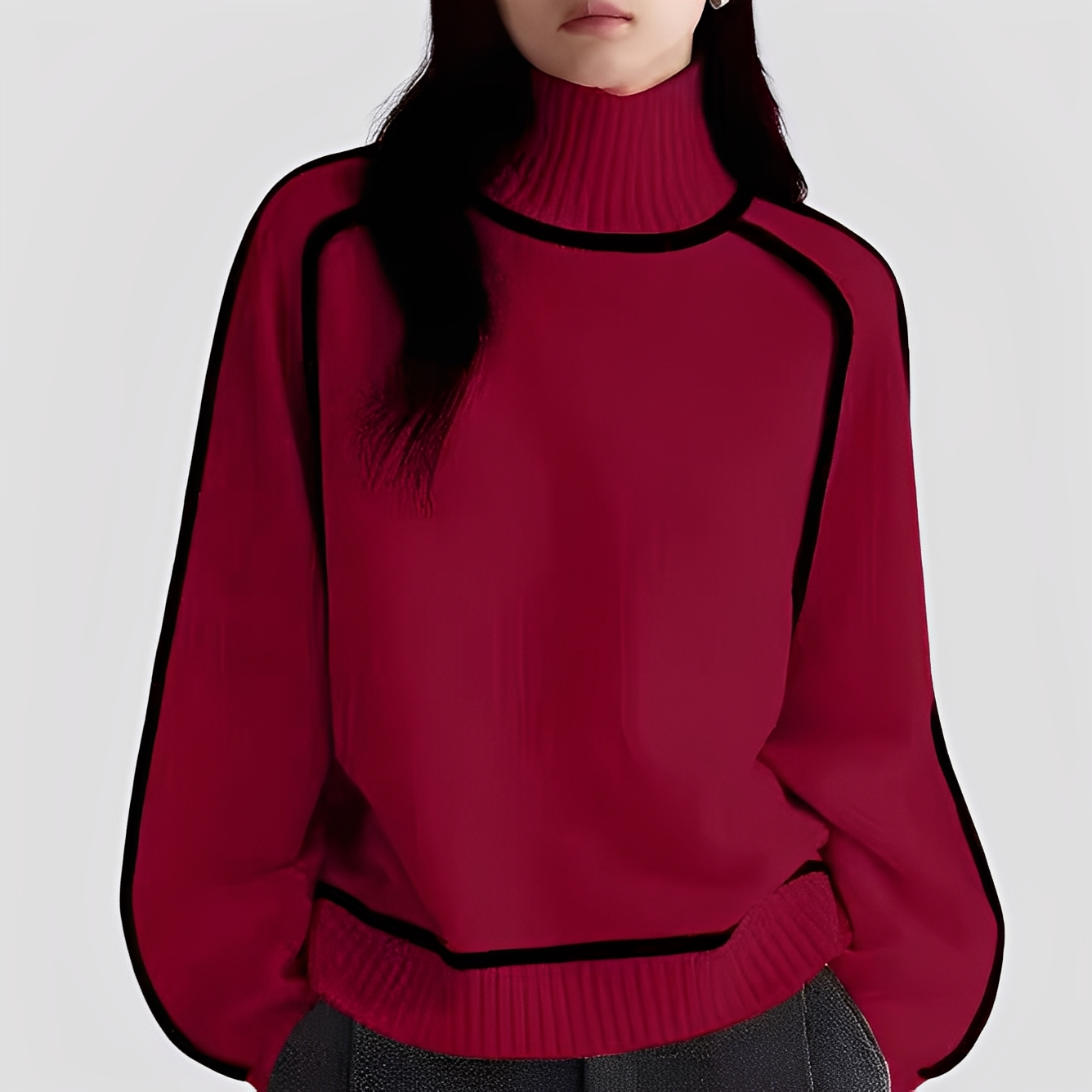 Azalea - Eleganter, lässiger Damen-Rollkragenpullover