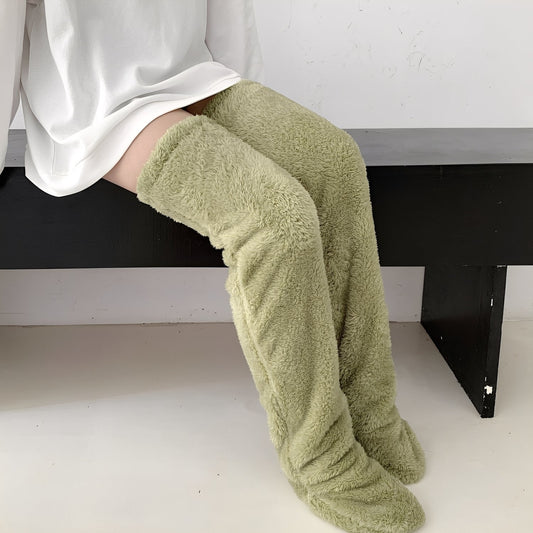Camellia - Warme, knielange Wintersocken für Damen
