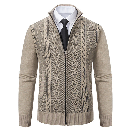 Stafford - Schicker Herren-Cardigan mit Zipper