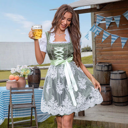Malani - Festliches Oktoberfest-Kleid mit Spitzen für Frauen