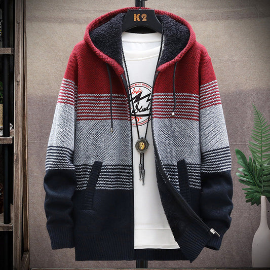 Dawson - Langer Herren-Hoodie-Mantel