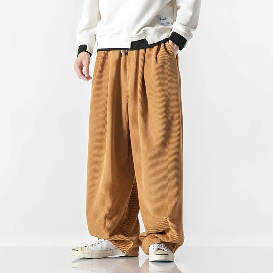 Frank - Casual Corduroy Jogging Pants for Men in Modern Style