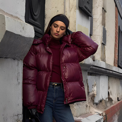 Rozanne - Damen-Winterjacke mit abnehmbarer Kapuze