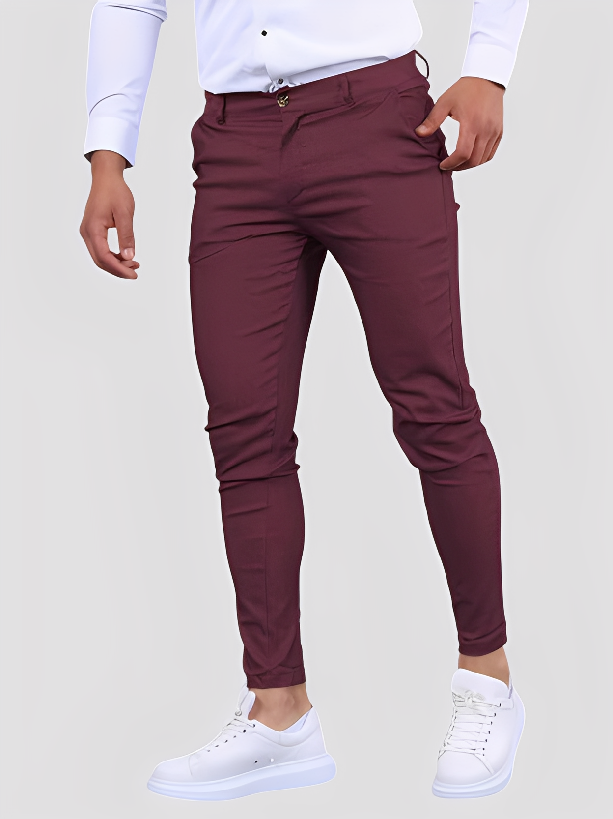 Shelton - Bequeme, dehnbare Herrenhose im schmalen Schnitt