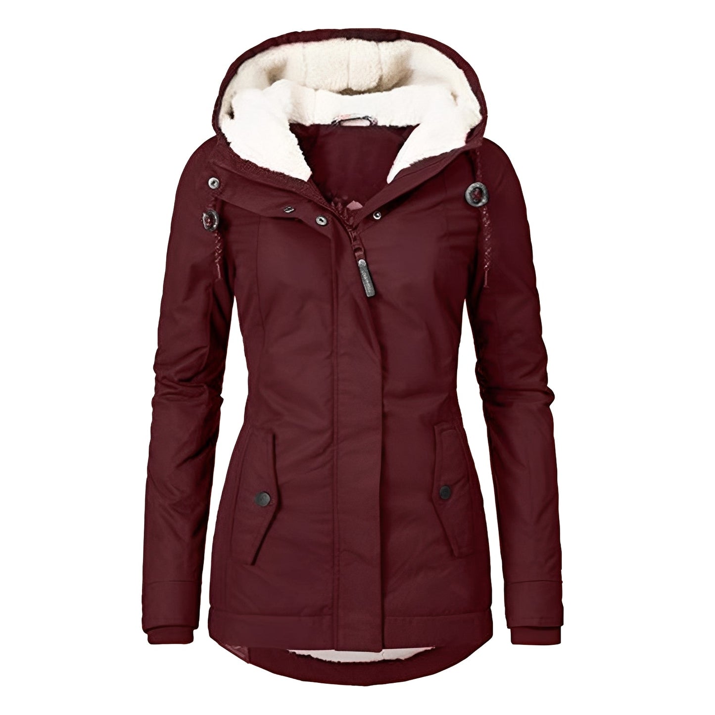 Earleen - Bequeme Damen-Sherpa-Fleecejacke