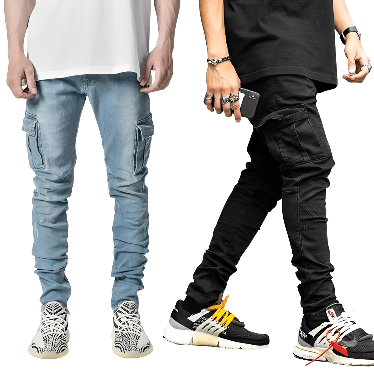 Morgan - Herrenjeans mit mehreren Taschen im lässigen Stil