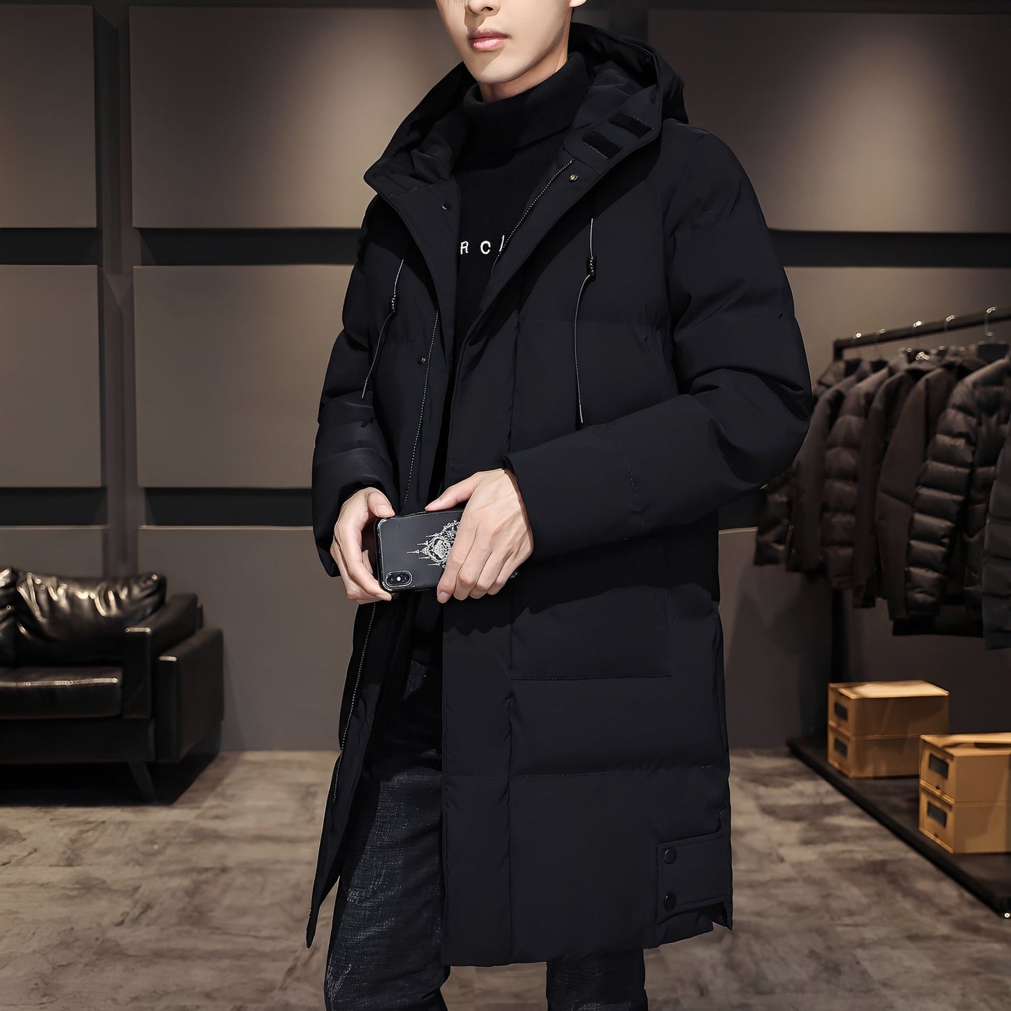 Bryan - Eleganter, warmer Mantel für Herren
