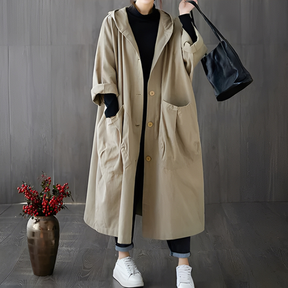 Dael - Damen-Oversize-Trenchcoat