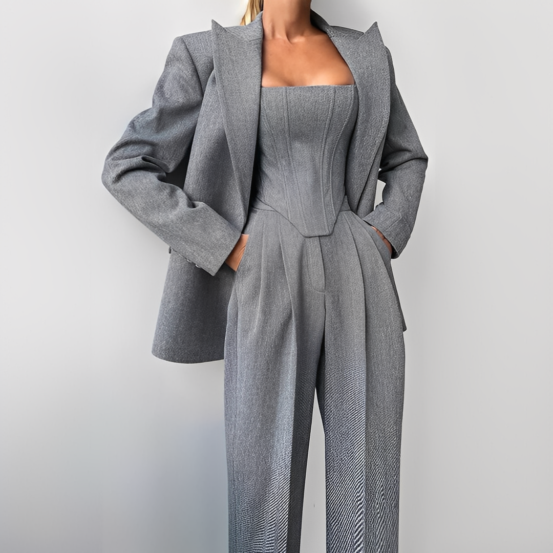 Annadine - Elegantes und legeres 3-teiliges Set für Damen