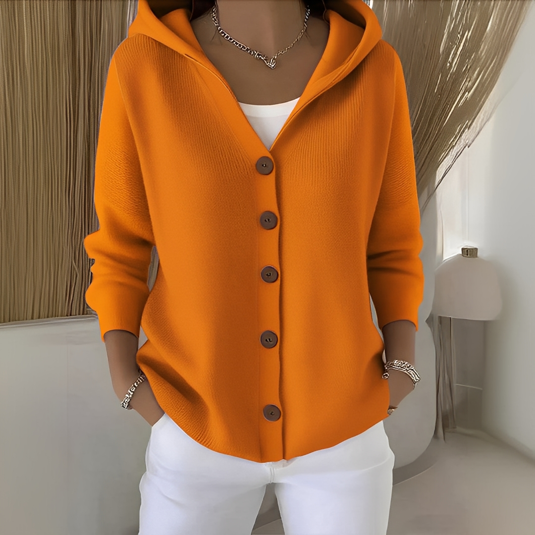 Orianne - Damen-Cardigan mit langen Ärmeln aus Baumwolle