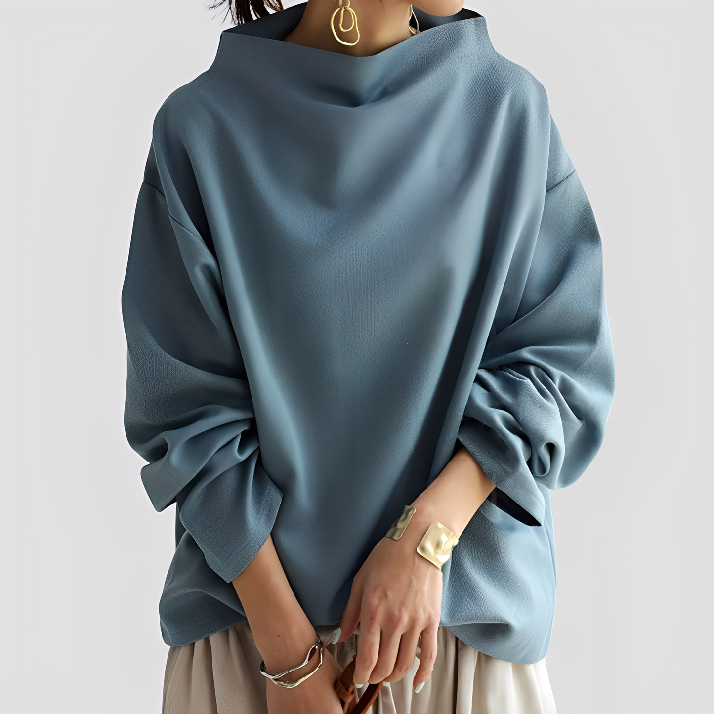 Twyla - Eleganter, lässig geschnittener Damenpullover
