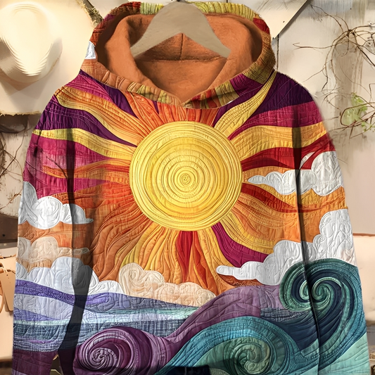 Vérène - Vintage-inspirierter Damen-Hoodie mit Aufdruck