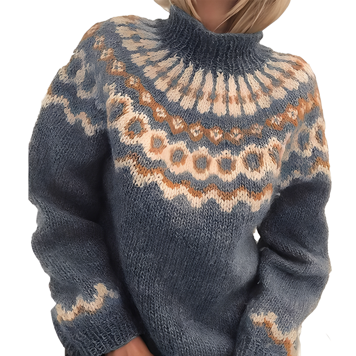 Charlee - Kuscheliger, locker gestylter Damen-Rollkragenpullover