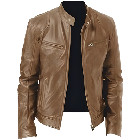 Crawford - Moderne, schmale Herren-Lederjacke