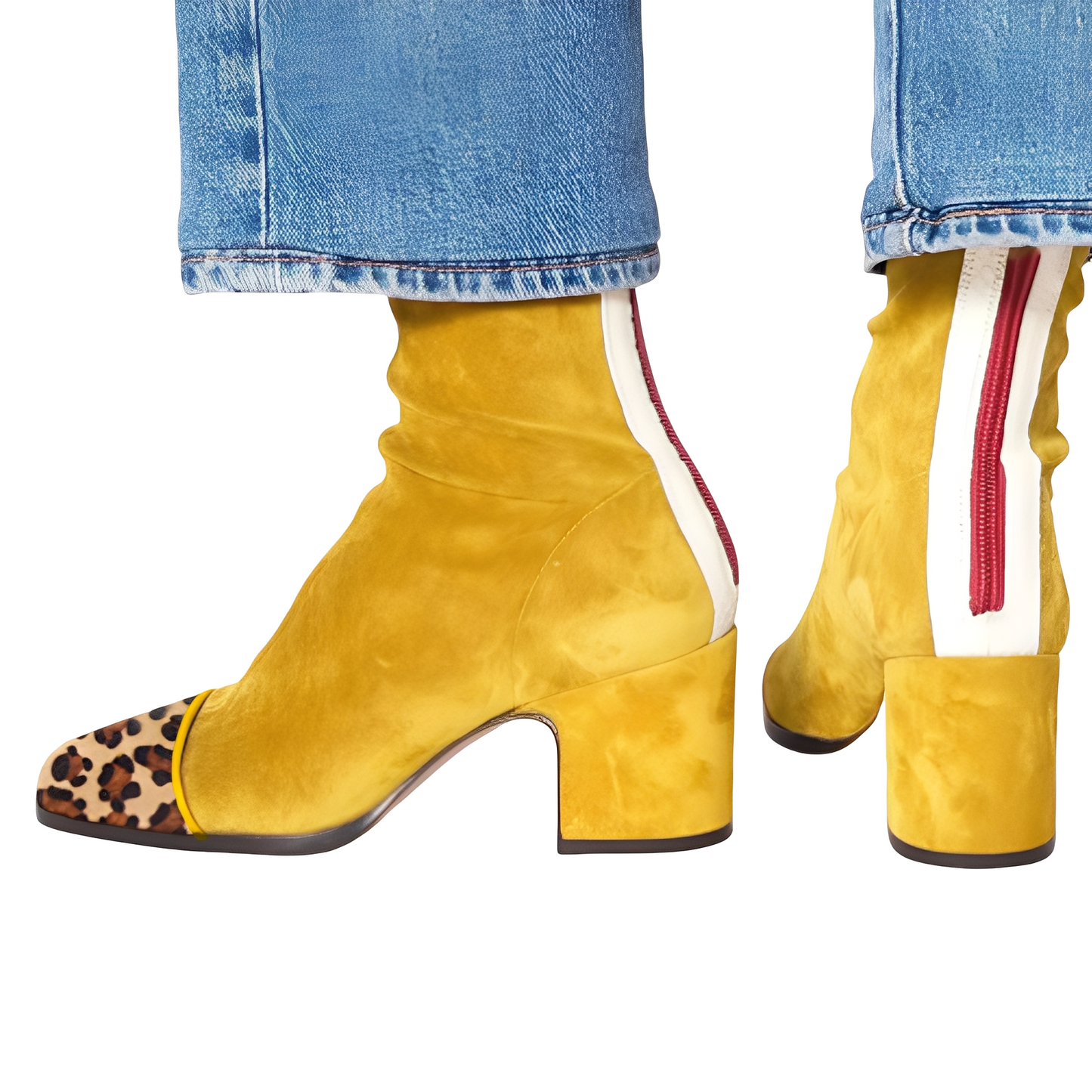 Juliana - Trendige Damenstiefeletten mit Blockabsatz