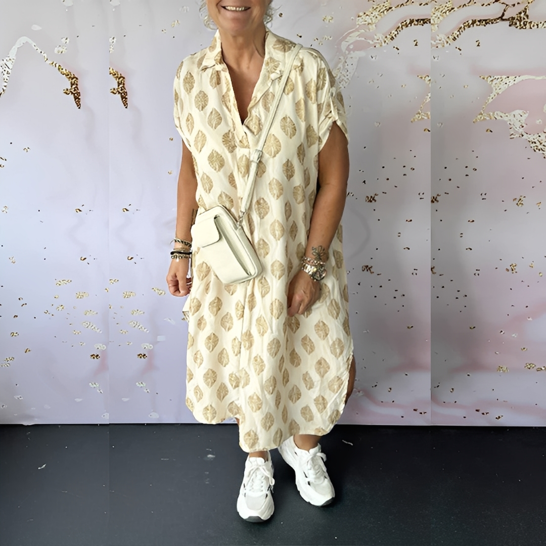 Xandra - Elegantes, locker geschnittenes Tannenkleid für Frauen