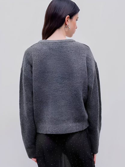 Luvenia - Bequemer, warmer Polyester-Pullover für Frauen