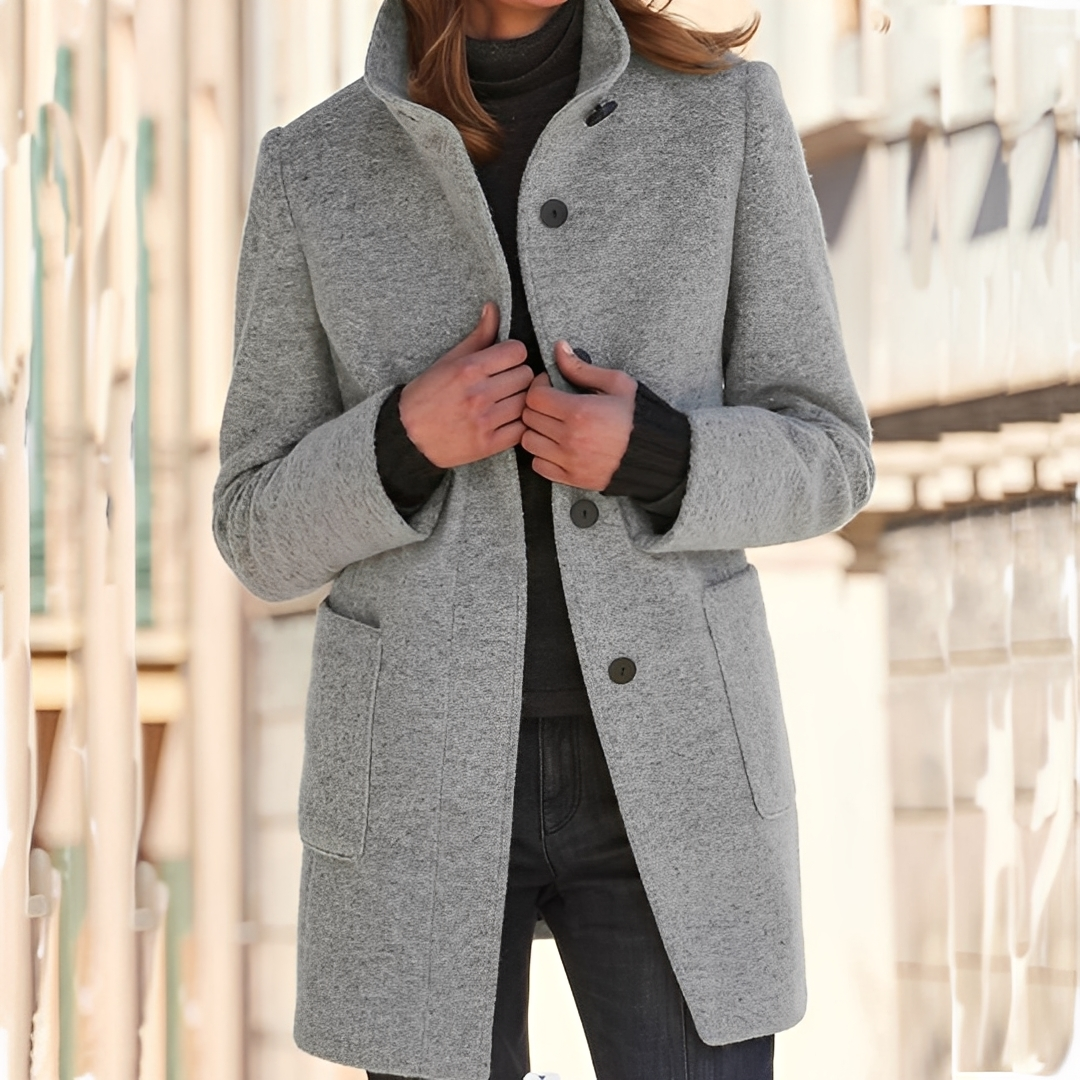 Tatienne - Langer, moderner Wintermantel für Frauen