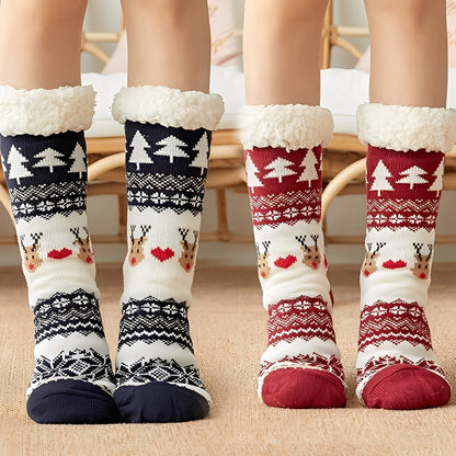 Kassia - Warme Damen-Weihnachtssocken