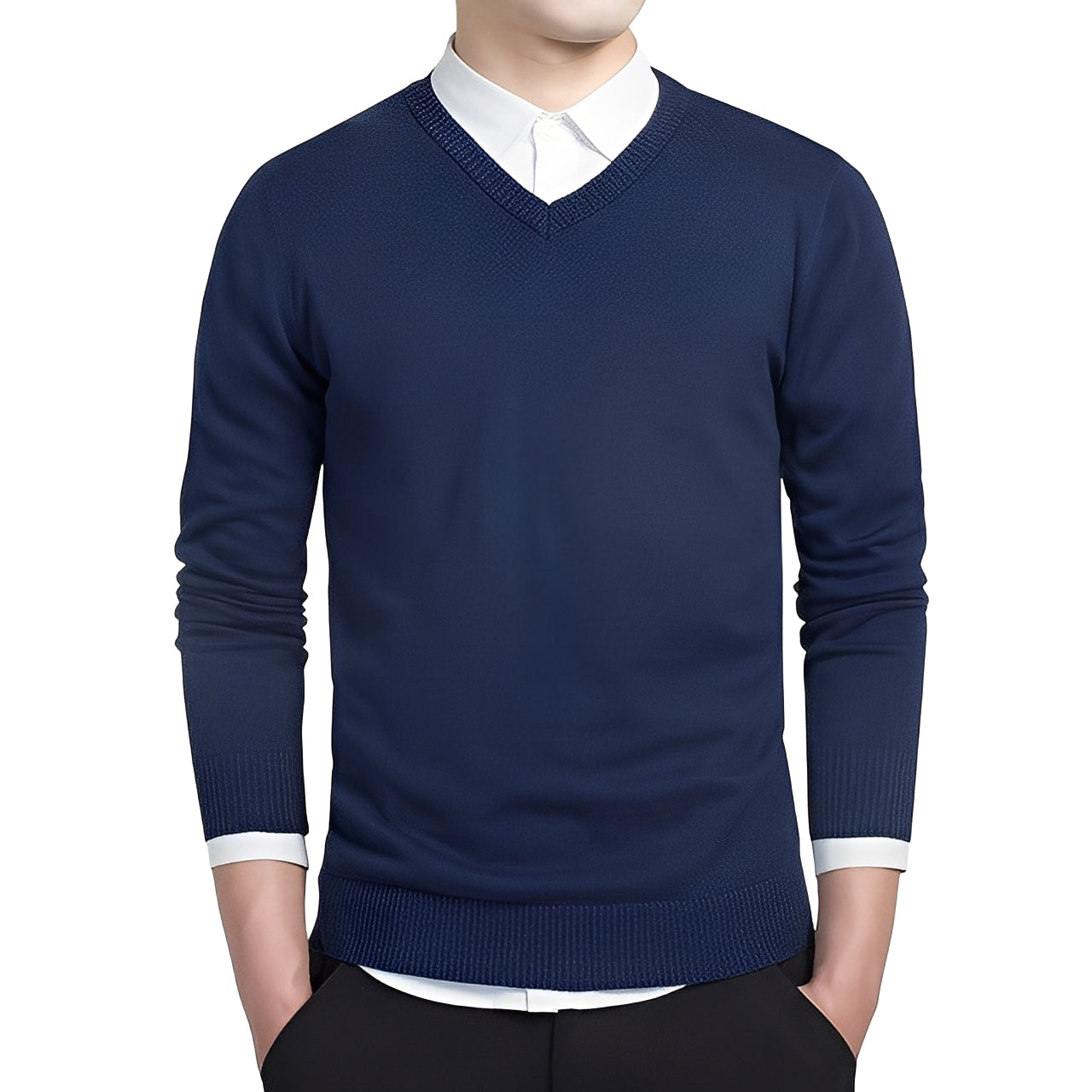 Tom - Herren-Kaschmir-V-Neck-Pullover