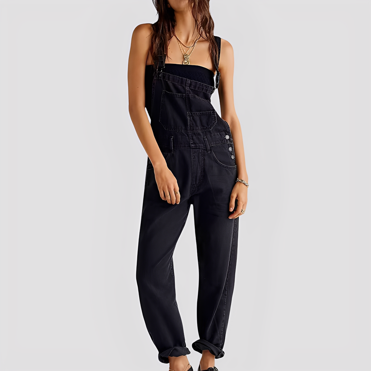 Mildred - Bequeme und zeitlose Damenjeans-Latzhose