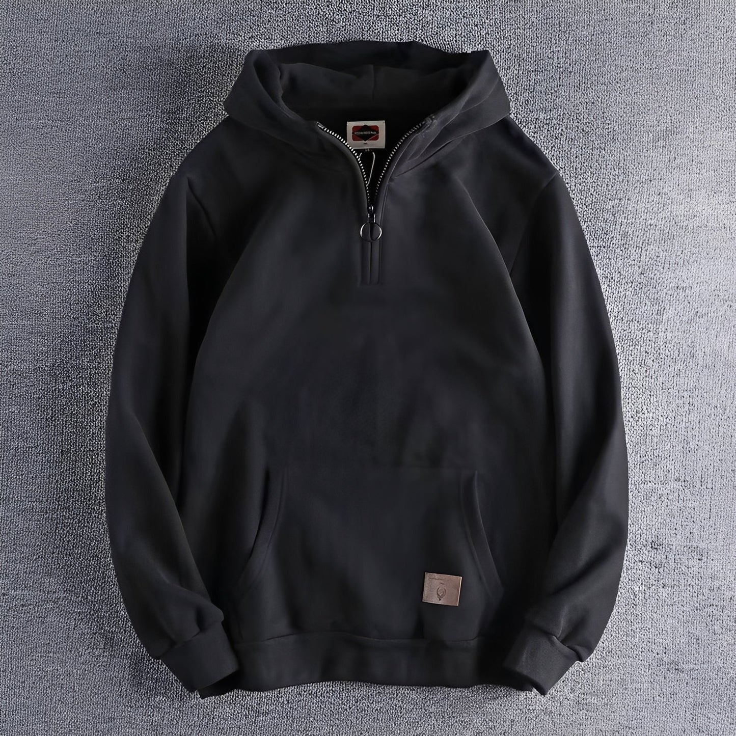 Tommy - Retro-Hoodie mit grobem Reißverschluss für Herren