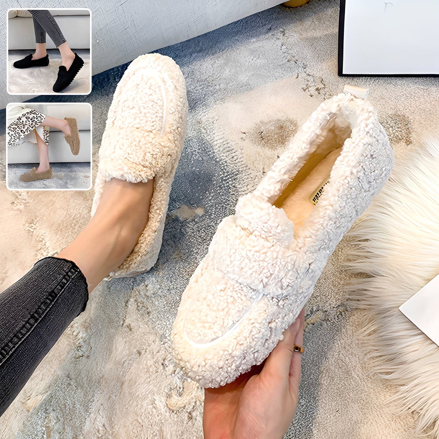 Mara - Warme Damen-Wintermokassins