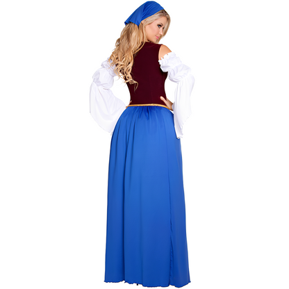 Katelynn - Vintage Oktoberfest langes Kleid für Damen
