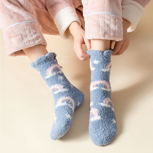 Ramona - Stilvolle, wärmende Fleece-Wintersocken für Damen