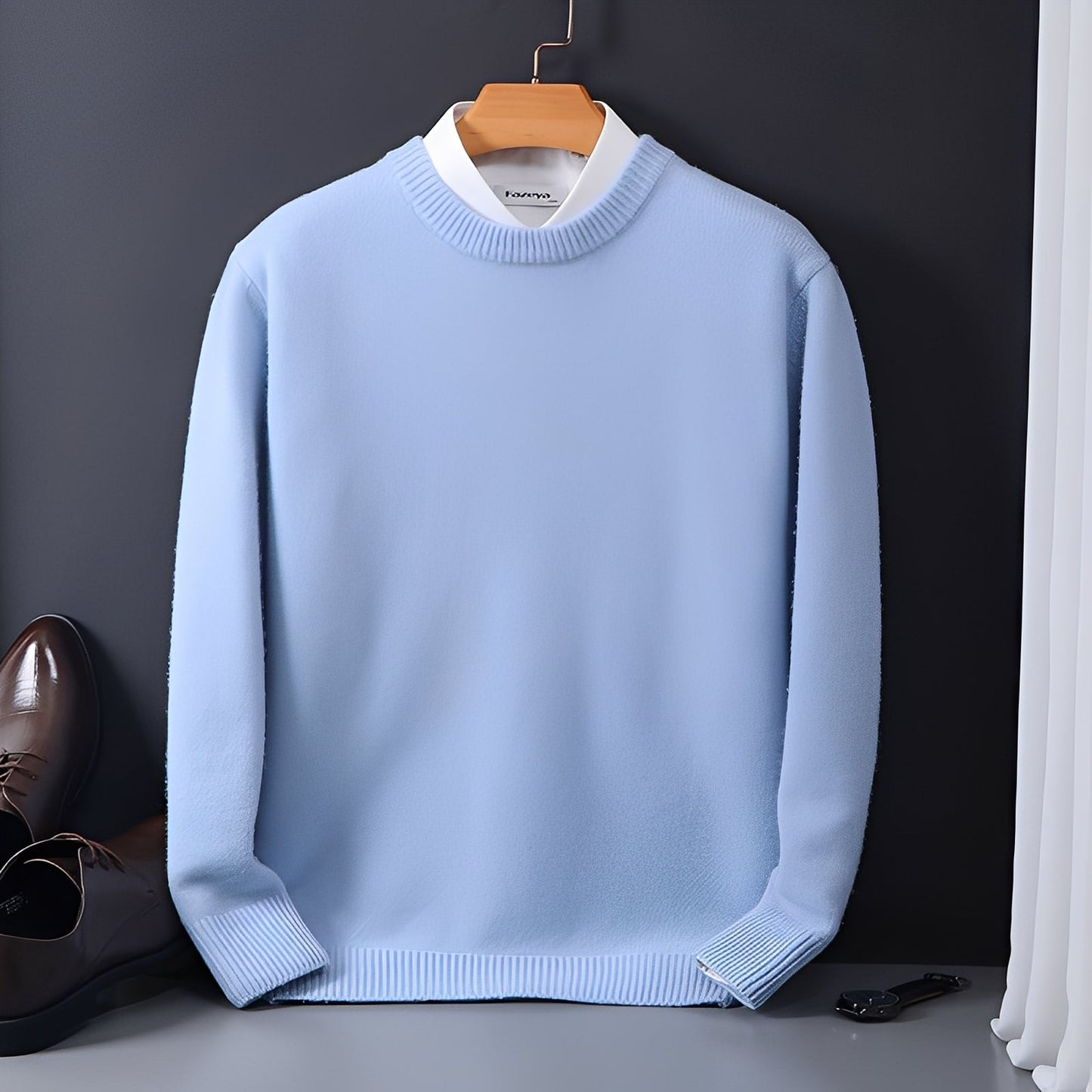 Esmund - Bequemer, lässig geschnittener Kaschmirpullover für Herren