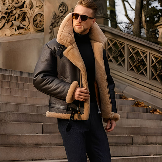 Leandro – Robuste Lederjacke für Herren