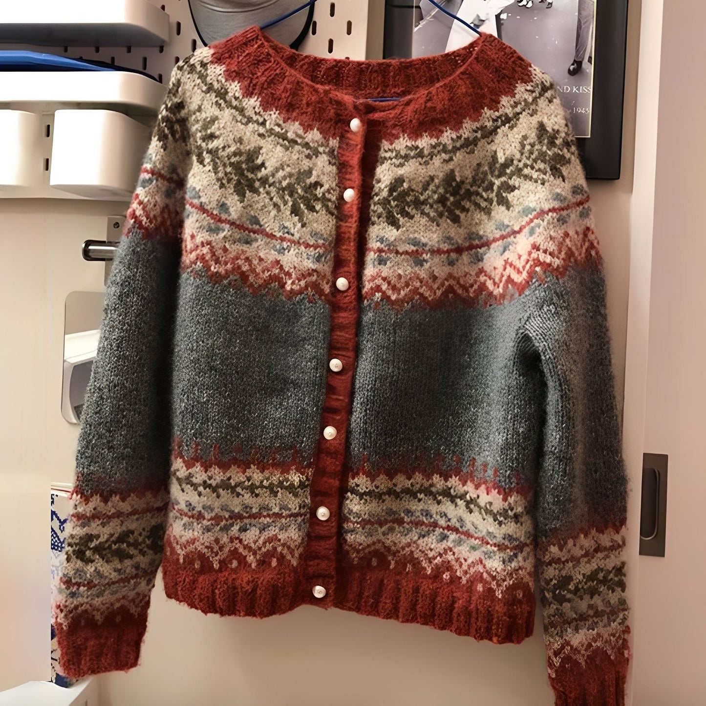 Nicola - Stilvoller Damen-Cardigan im Ethno-Design