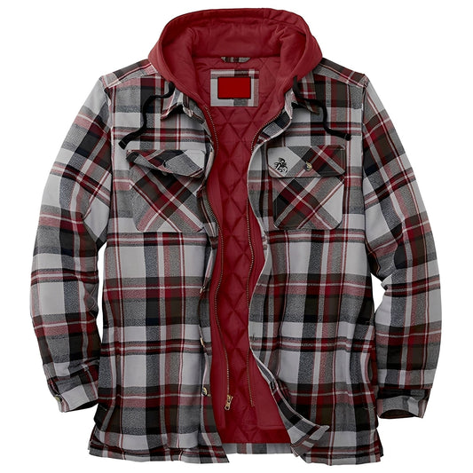 Denzil - Bequeme Herrenjacke aus Flanell mit Karomuster
