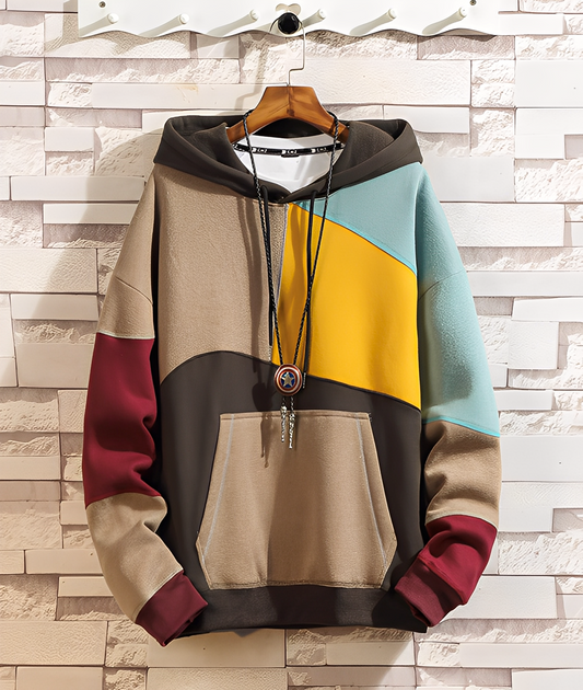 Stephen - Farbenfroher, bequemer Herren-Hoodie