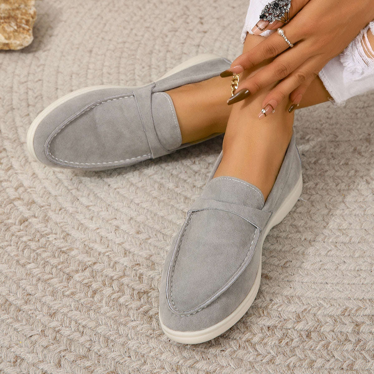 Yasmine - Traditionelle Wildleder-Damenschuhe