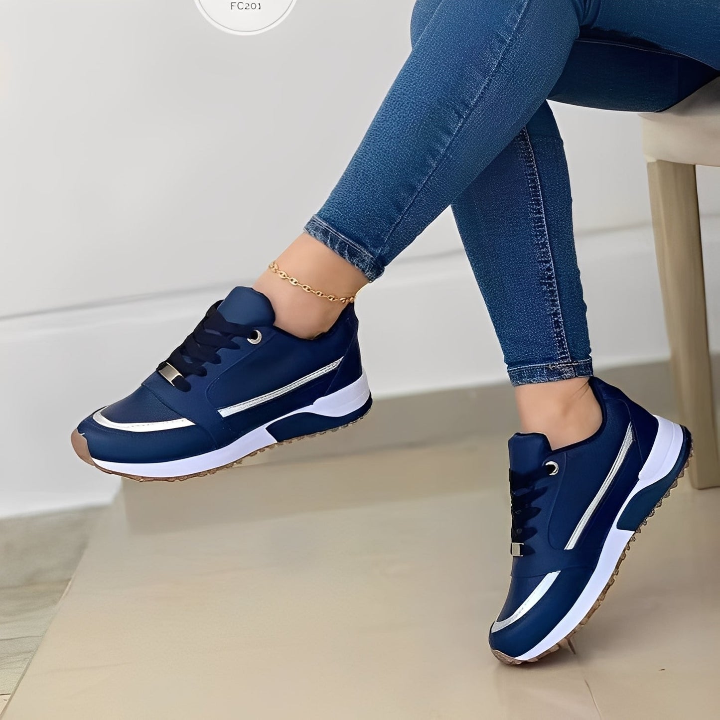 Xanthia - Moderne flache Turnschuhe für Frauen