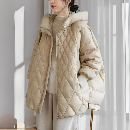 Abigail - Warme Frauen-Winterjacke mit Daunen und Reißverschluss