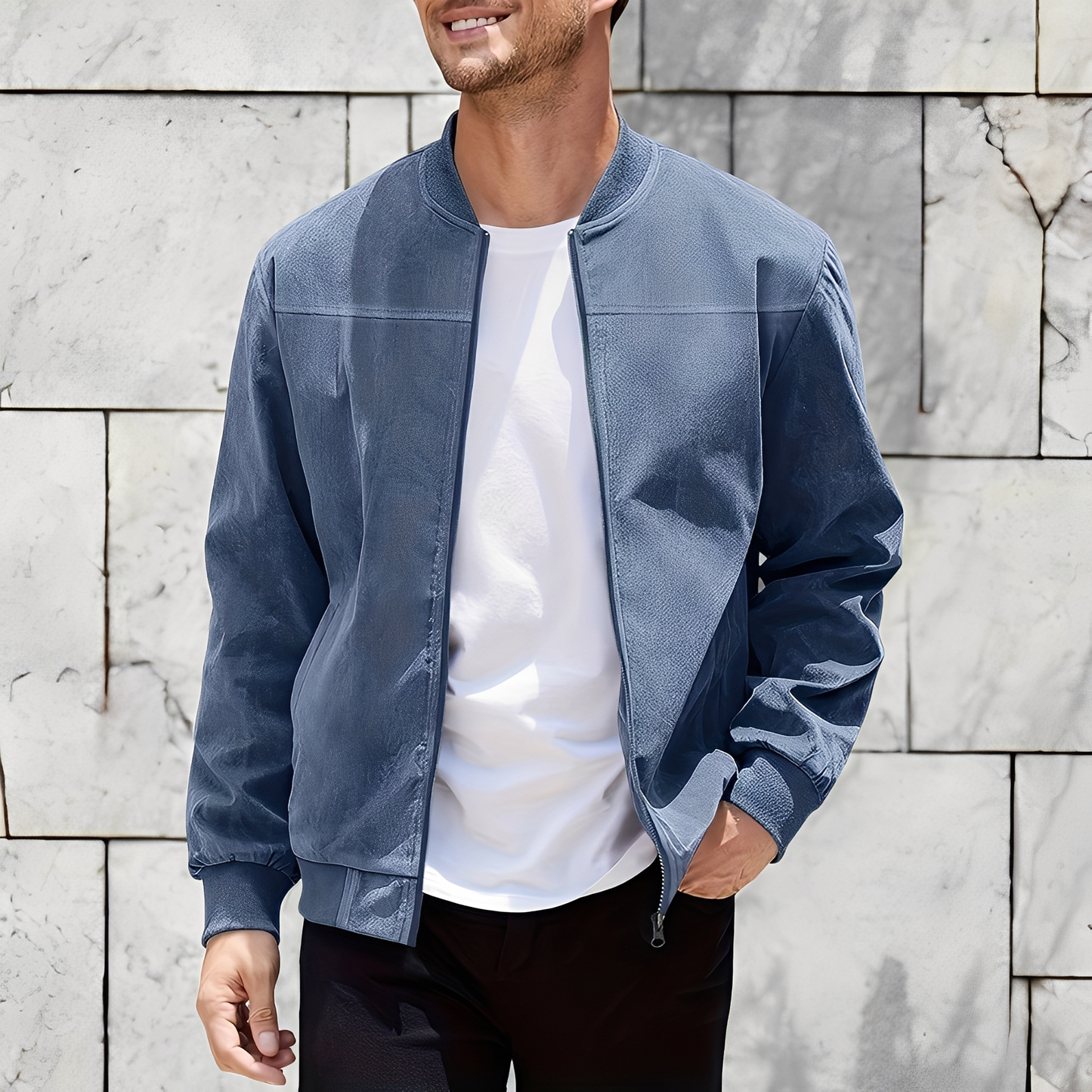 Easton - Klassische, stilvolle Herren-Lederjacke