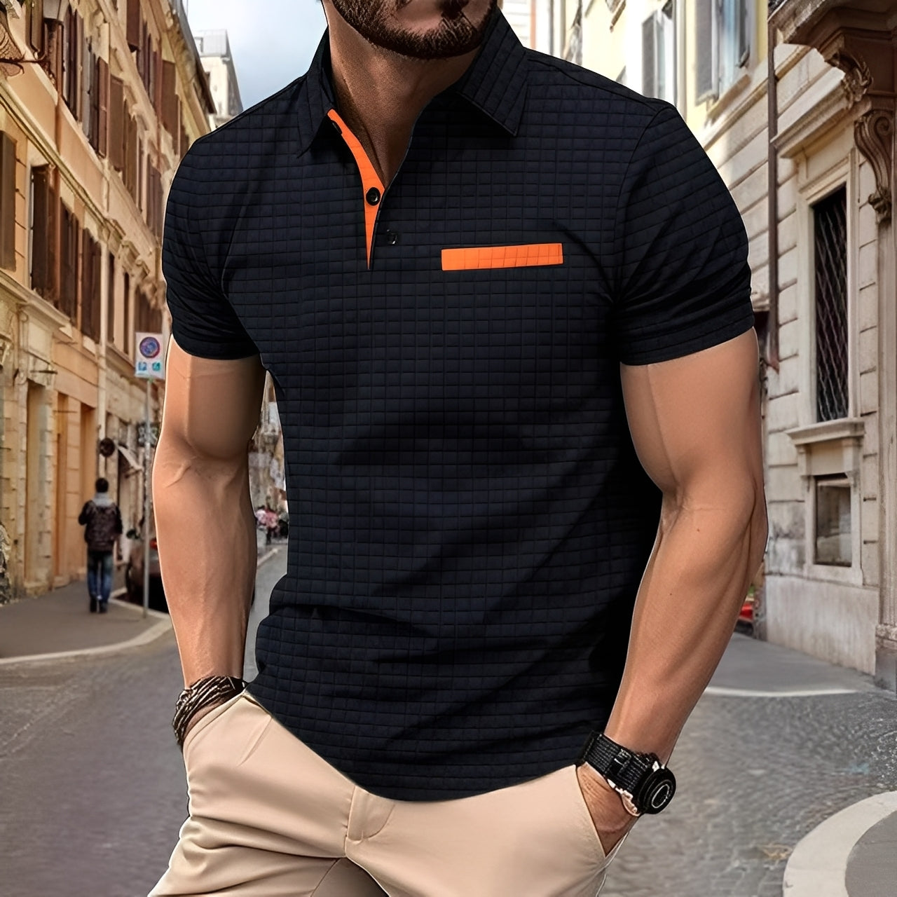 Benson - Schmal geschnittenes Herren-Poloshirt