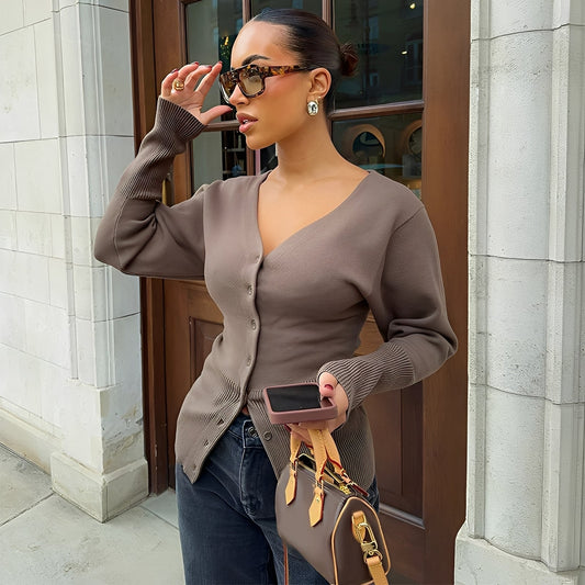 Deziree - Schicker, eng geschnittener Damen-Cardigan-Mantel