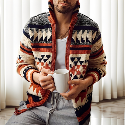 Alvin - Zeitgemäßer Herren-Cardigan mit Reverskragen