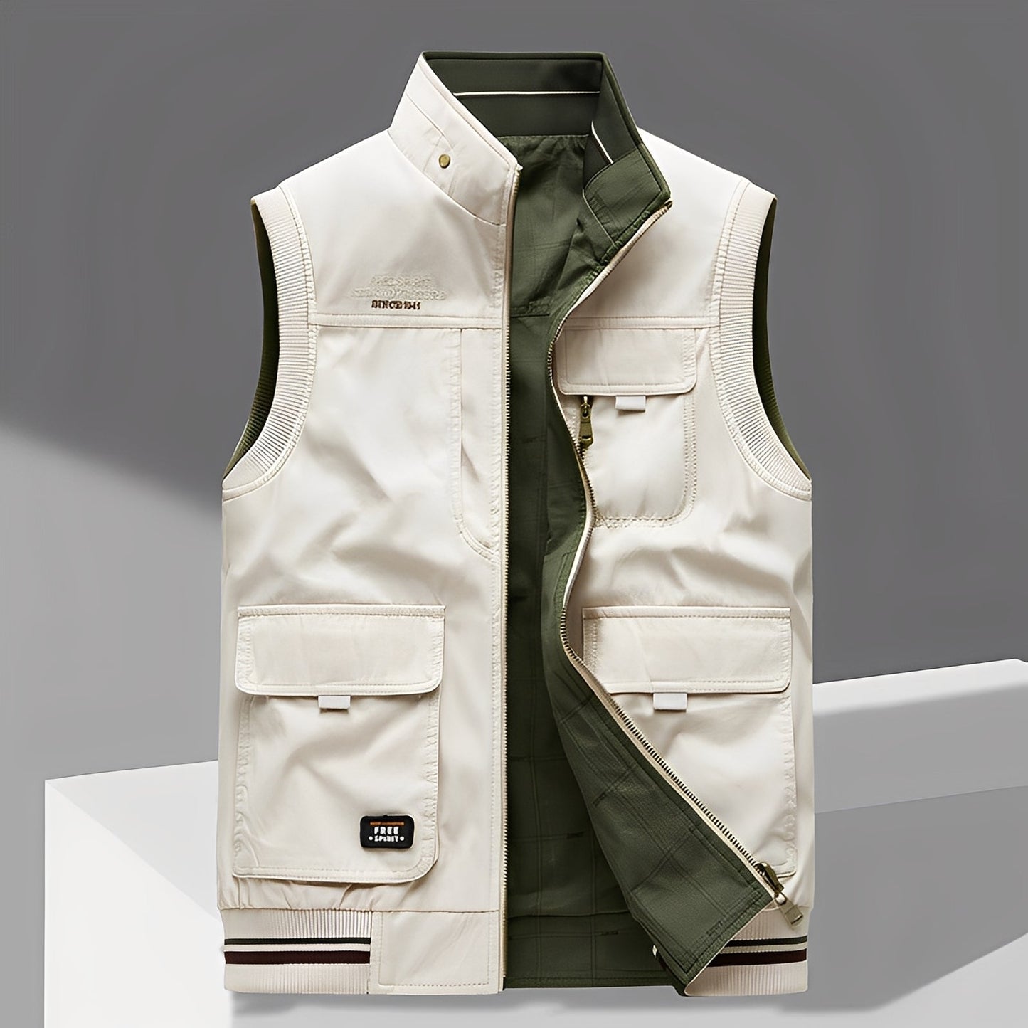 Géraud - Stilvolle Herrenweste mit vielen Taschen