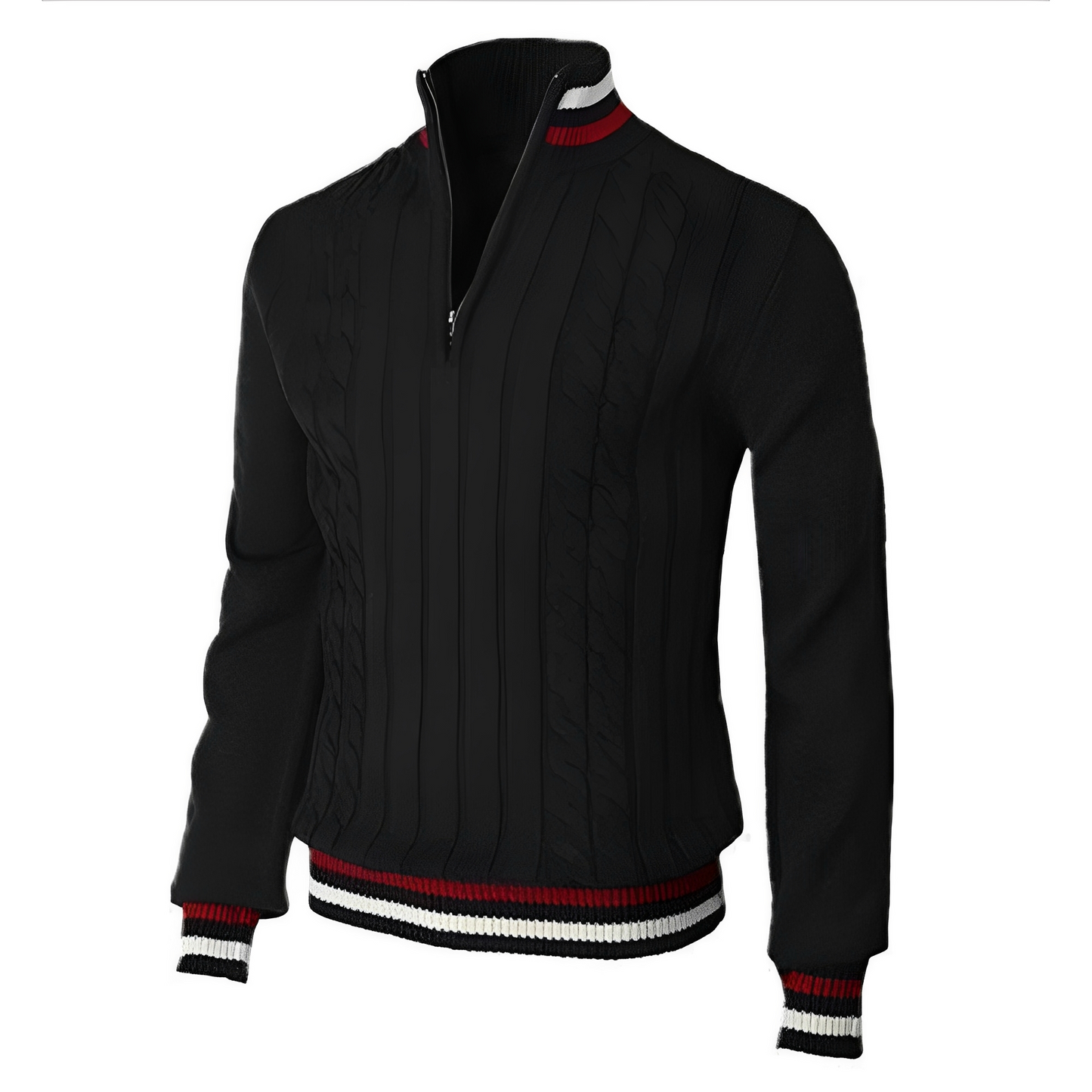 Jerry - Eleganter Herrenpullover mit hohem Kragen