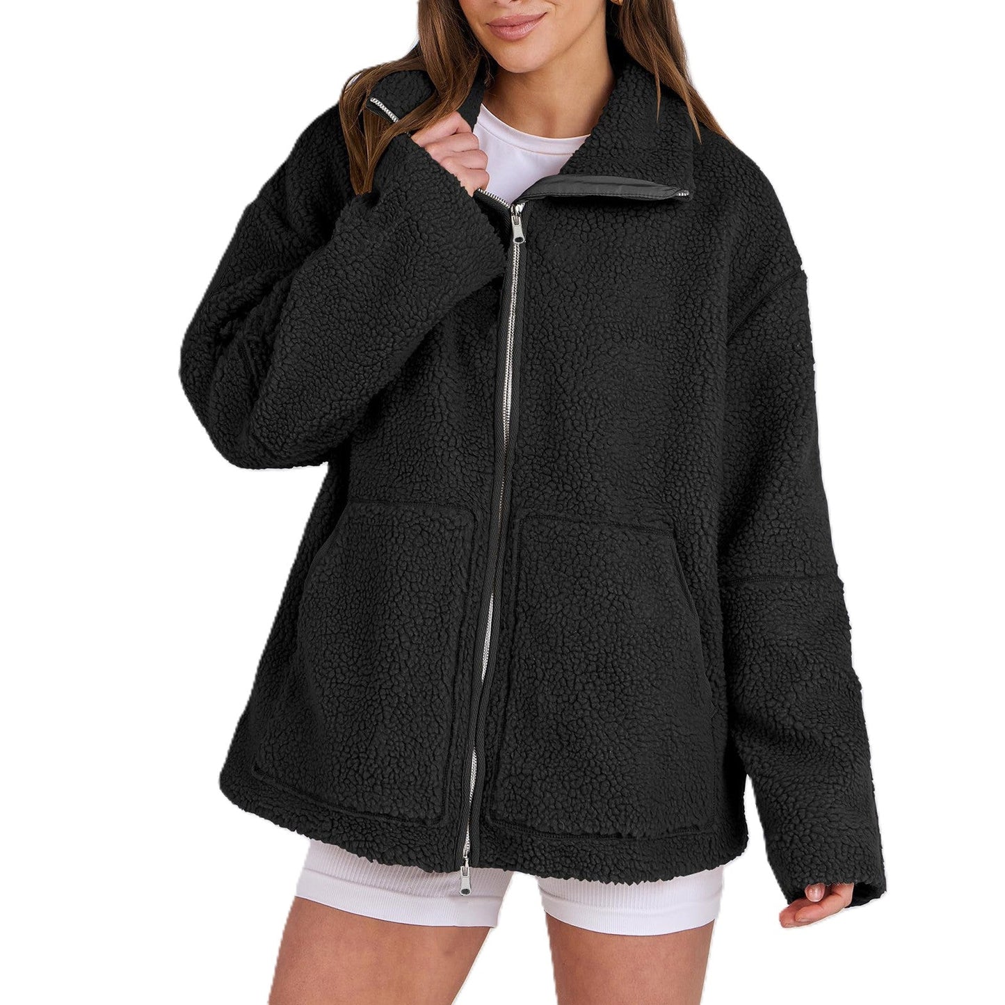 Evangelina - Bequeme Woll-Teddyjacke für Damen