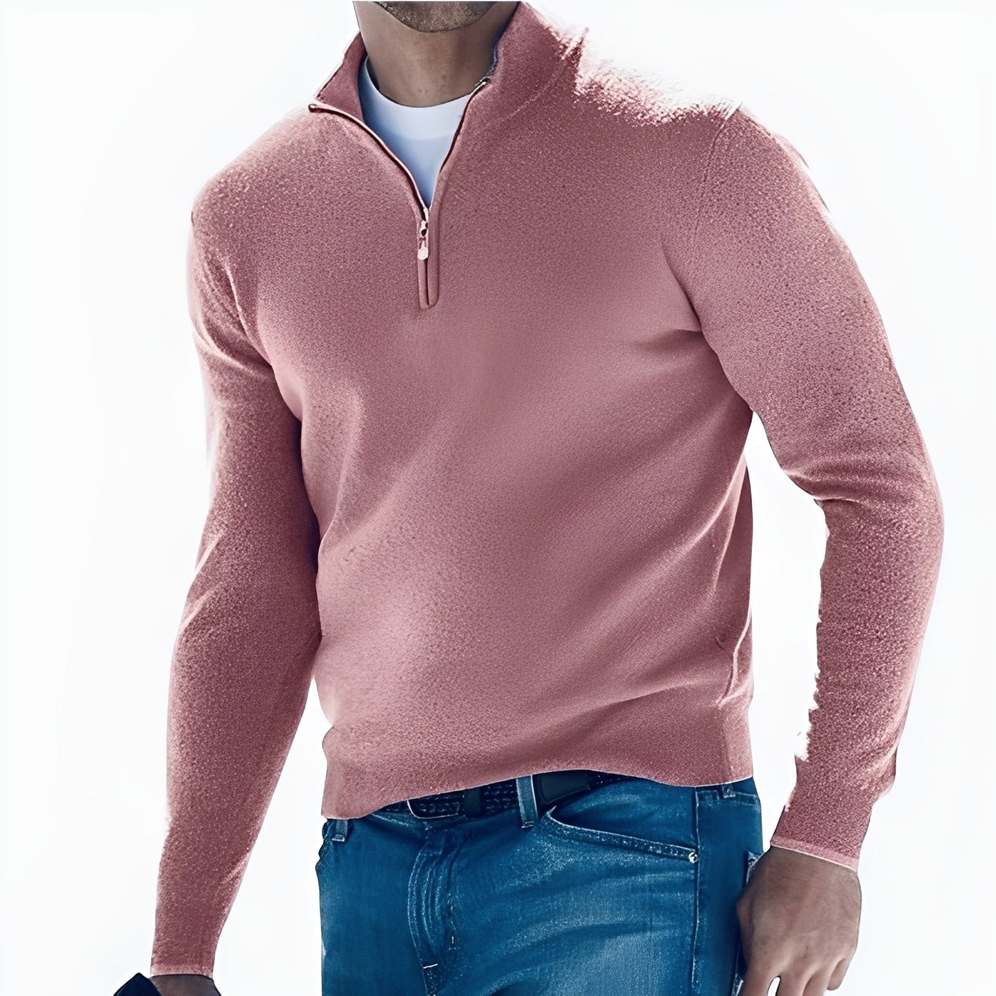 Fredric - Komfortabler Männerpullover mit Zipper