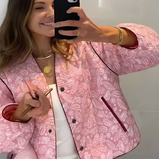 Katelyn - Legere Patchwork-Steppjacke für Frauen