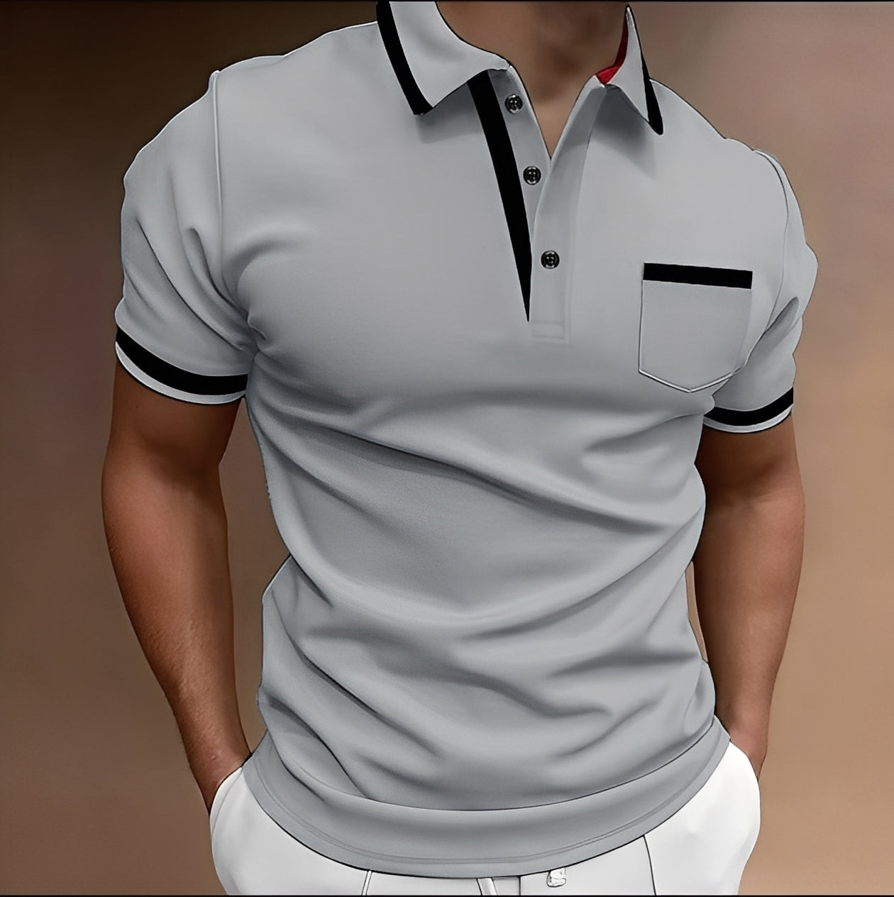 Alijah - Schickes, schmales Herren-Poloshirt