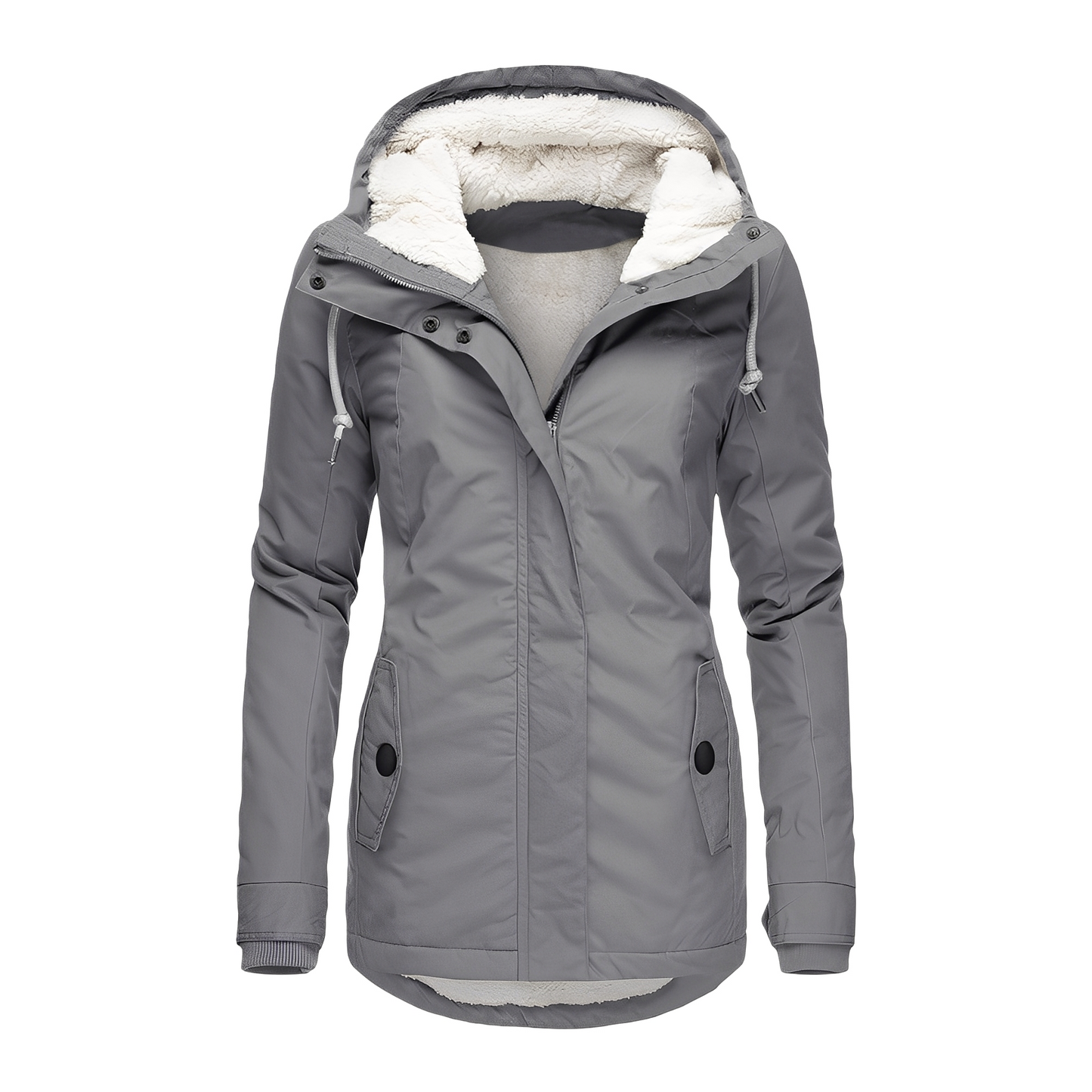 Hilary - Elegante Damen-Winterjacke mit Kapuze
